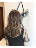 20代30代40代大人かわいいゆるふわ愛され透け感ミディ