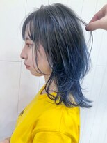 アイティーバイアルバム 藤沢店(IT by ALBUM)&nbsp;ネイビーウルフ_カーキグレージュフェザーバング_ba334881