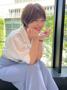 ジアン バイ ミルボン NU茶屋町+(GIEN by milbon) 大人可愛いふんわり20代30代40代ショートボブ丸みショート