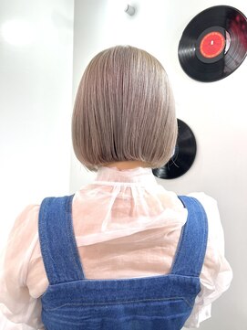 デート 下北沢(DATE) ダブルカラーミルクティーベージュカラーケアブリーチハイトーン