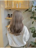 外ハネボブ/セクションカラー/ペールベージュ