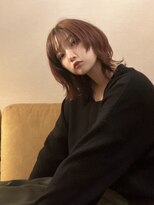 リアイス(Re:ICE) アプリコットオレンジ丸みミディアムウルフ