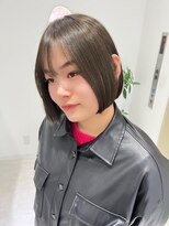 ジーナ セントラル銀座(Zina)&nbsp;メルティーカラー＊ボブ＊オリーブアッシュ【ZinaCENTRAL】