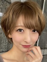 ロンドブルーム 天神大名店(Lond Bloom) ミルクティベージュカラーミニボブ大人ショートボブショート