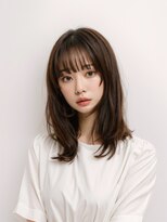 トゥーリ 藤崎店(tuuli) 大人女性◆艶レイヤー前髪ピンクベージュ 髪質改善 縮毛矯正