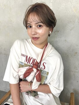 ロンドフルール 大宮東口(Lond fleur) ワイドバングイメチェン美髪外ハネボブ+レイヤーカット韓国/大宮