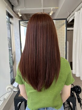 トリムバイエンヴィ(tlim by ENVY) ブリーチなしダブルカラーで作るオレンジブラウン