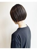 ミニボブ　暗髪アッシュ　自由が丘　自由が丘駅　髪質改善