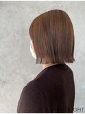 ベージュ×切りっぱなしボブ_807S1524_2