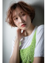 カバーヘアアンドスパ ブリス 浦和(COVER HAIR&SPA bliss)&nbsp;透明感カラーハイライトひし形フェザーショートv浦和20代30代