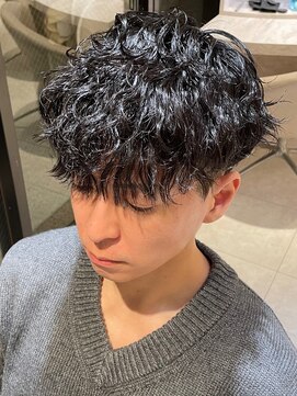 カインド 南青山(hair&make up KIND) 波巻きパーマスパイラルパーマ縦落ちパーマメンズmen's