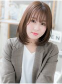 艶髪ストレートプラチナアッシュボブディTc1越谷20代30代40代
