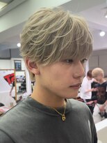 オーシャントーキョー 心斎橋(OCEAN TOKYO WEST)&nbsp;シースルーマッシュフェザーパーマベージュカラー