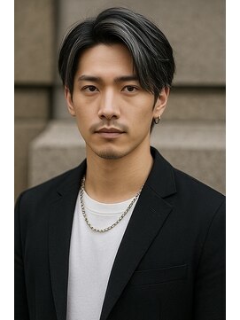 バース 梅田中崎町店(BIRTH) メンズハイライトバレイヤージュメッシュ