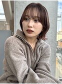 マロンベージュ/ショート/前髪/レイヤー/髪質改善/縮毛矯正/札幌