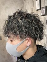 アポロ 横浜駅店(apollo) men's/スペインカール/スパイキーショート/ブルーブラック