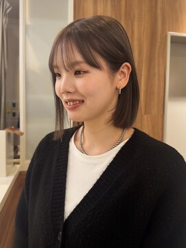 ビュートリアム ギンザ(BEAUTRIUM) 透明感ブリーチカラー*グレージュカラー*ミニボブ*顔周り