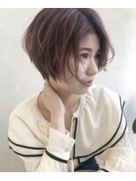 ジーナ 福岡天神(Zina)&nbsp;ショート×ピンクベージュ【Zina福岡天神】