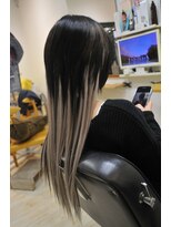 ユウ(you)&nbsp;編込みエクステハイライト