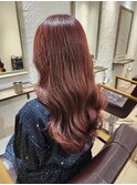 ピンクブラウン　20代30代大人可愛い大人キレイ髪質改善