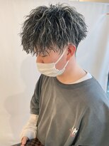 アガタヘアー 西風新都店(AGATA hair) ハイライトメッシュ×波巻きスパイラルパーマ