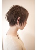 アッシュグレージュ×ショート