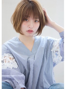 マリアバイアフロート(Maria by AFLOAT) 大人かわいいひし形ショートボブ似合わせカットブルージュカラー