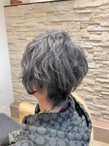ヘアアンドメイク オプシス(Hair&Make OPSIS) ダブルカラーで作る☆　”シルバーグレイ×ウルフスタイル”♪