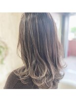 ヘアスペース エアリス(Hair space Earth)&nbsp;グラデーションミルクベージュロング