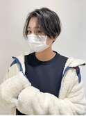 センターパート×毛先ワンカール