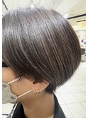 ハイライトショートボブ