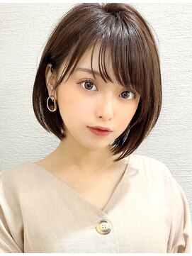 シルクレイ 新宿店(Silk-lei) イメチェンする?前髪ありの小顔ボブヘア