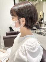 アンサム 三軒茶屋(UNSOME)&nbsp;上質ショートボブ/くびれショートボブ/アッシュベージュ/豊岡