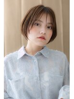 カバーヘア ブリス 川口(COVER HAIR bliss) ビターショコラハイライト前下がりミニボブTa3川口10代20代30代