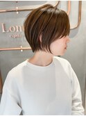 【武井俊樹】小顔前髪 ショートヘア  ピンクベージュ 錦糸町