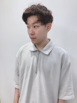 モリオフロムロンドン 松戸店(Morio from London)&nbsp;【松戸 岩口】パーマ残りアップバングマッシュショート