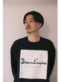 メンズセンターパート ハイライトカラー 大阪美容室