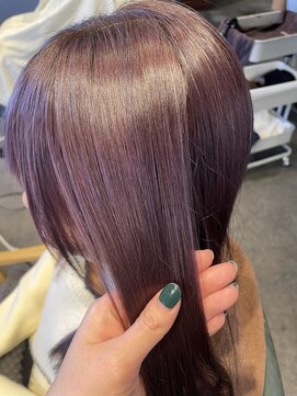 ムード マグ レーベル 南松本(MOOD Mag Label) 20代30代大人可愛い透明感ピンクラベンダーケアブリーチ小顔