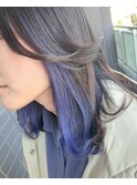 青のような紫のようなインナー