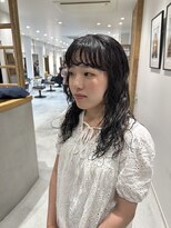 シアン 矢場町店(CYAN.)&nbsp;ブリーチ1回履歴にウェーブパーマ。