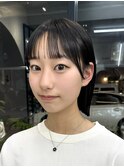 ＠hitoshi__sand /黒髪/ネビージュ/小顔/ワンレン/大阪梅田