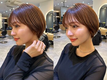 ジーナ 沖縄新都心(Zina)の写真/[#小顔#似合わせカット］【カット+アイロン仕上げ＆レクチャー¥4900】この夏マストな抜け感ショート