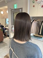 ネオリーブアイム 横浜西口店(Neolive aim)&nbsp;切りっぱなしボブ　ぱつっとボブ　暗めグレージュ