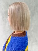 ボブミディアムショート美髪顔周りレイヤー_ba432961