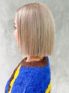 アルバム 渋谷パルコ(ALBUM) ボブミディアムショート美髪顔周りレイヤー_ba432961