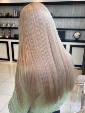 アース コアフュールボーテ 東松山店(EARTH coiffure beaute) ナチュラルベージュ_ヨシンモリ_顔周りレイヤー_レイヤーカット