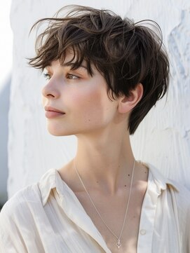 アルトリスト(Altruist Aging×HAIR&SPA) ☆イメチェンピンクベージュアンブレラカラー前髪クールショート