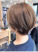 【40代50代】襟足スッキリ！明るい白髪ぼかし B Mplusミズイデ