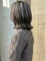 ニコリヘアワークス(nicori hair works)&nbsp;ミディアム×レイヤー×ハイライト3
