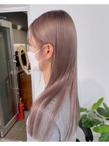  fit stand 千葉/ショートボブ/カット/パーマ/ダブルカラー/トリートメント/縮毛矯正&nbsp;イメチェン/ピンクベージュ/アンブレラカラー[千葉]